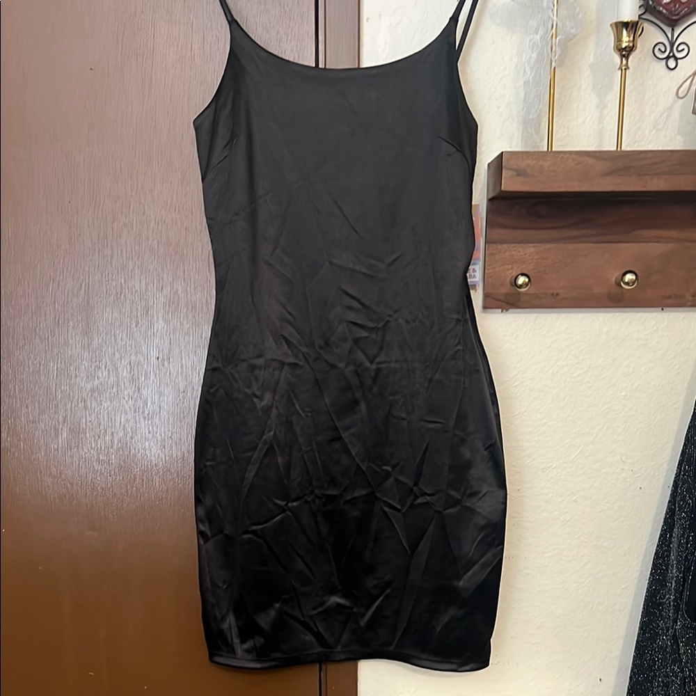 Elegant Black Slip Dress